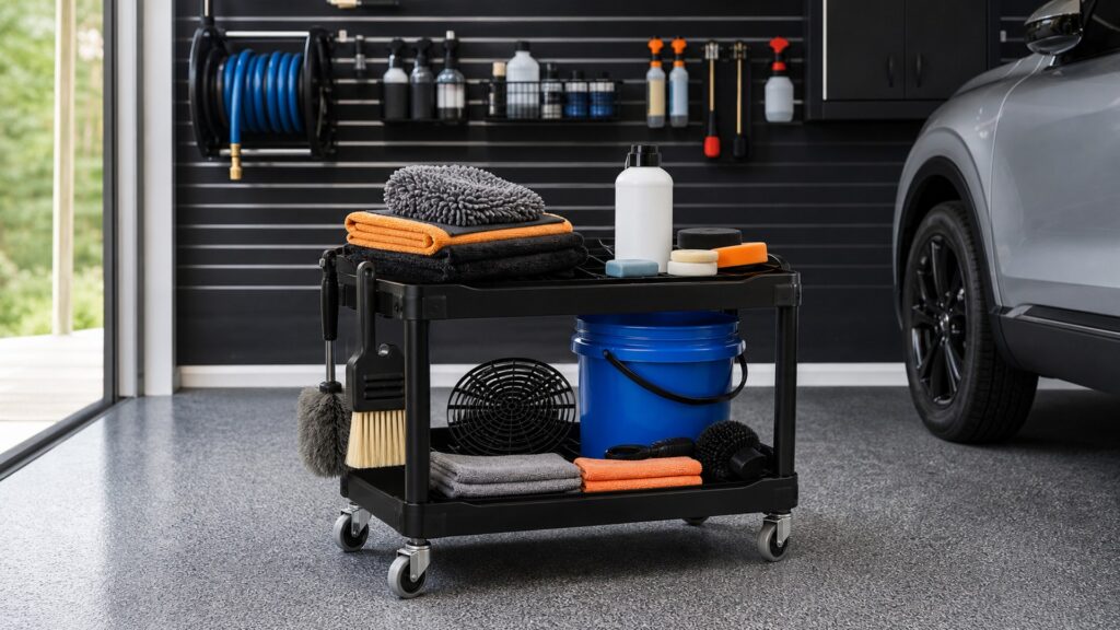 exterior detailing kits shopping setup for garage detailing setups with practical vehicle-focused details