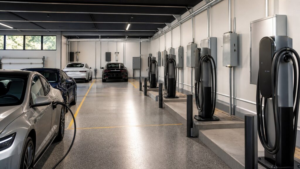 fleet ev chargers shopping setup for multi-ev households with practical vehicle-focused details