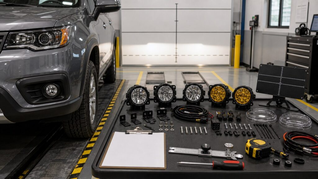 fog lights shopping setup for inspection and compliance needs with practical vehicle-focused details