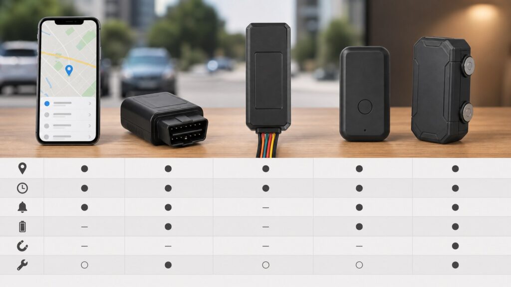 gps vehicle trackers shopping setup for vehicle security systems feature comparisons with practical vehicle-focused details
