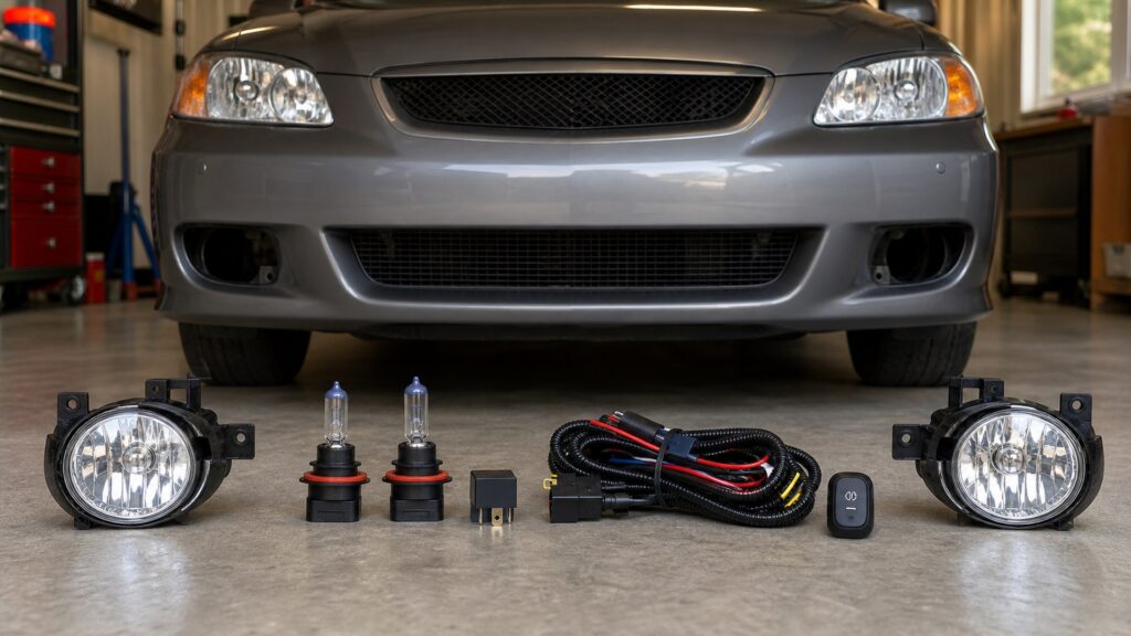 halogen fog lights shopping setup for fog lights upgrade projects with practical vehicle-focused details