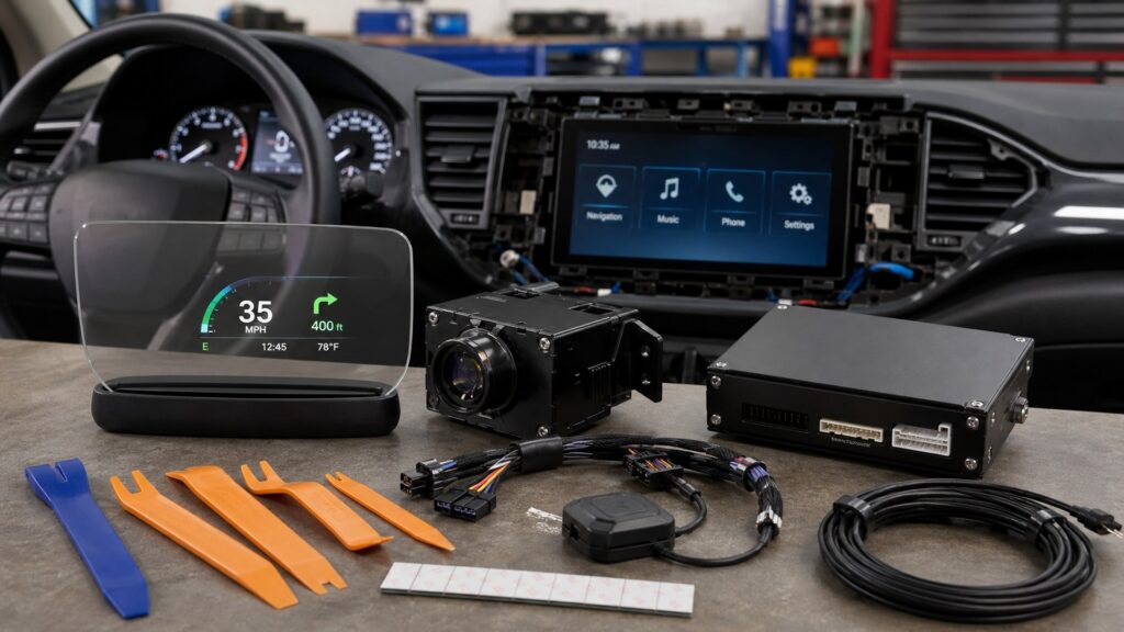 heads-up displays shopping setup for in-dash upgrade planning with practical vehicle-focused details