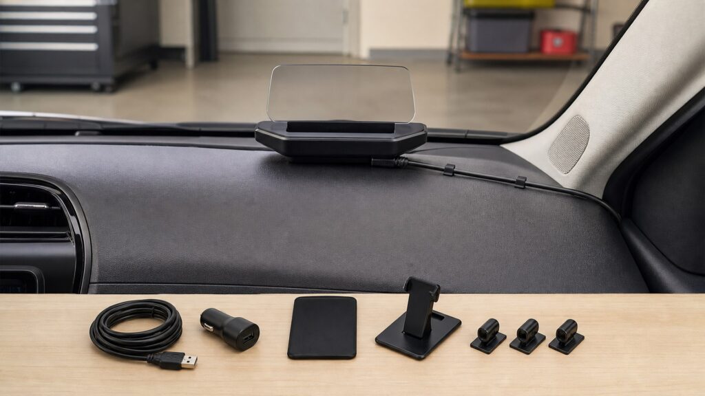 heads-up displays shopping setup for installation and wiring requirements with practical vehicle-focused details