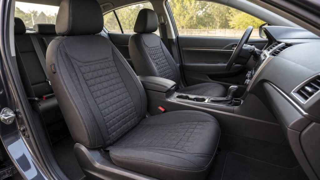 heated seat covers shopping setup for ride-share and commuter cars with practical vehicle-focused details
