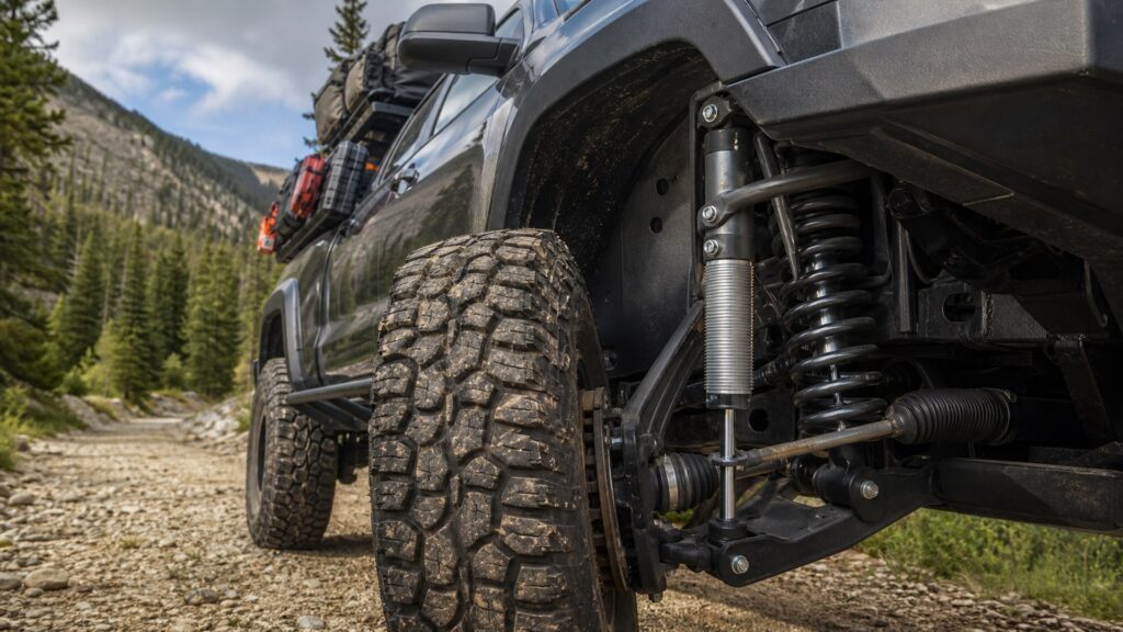 heavy duty shock absorbers shopping setup for vehicle weight and payload limits with practical vehicle-focused details