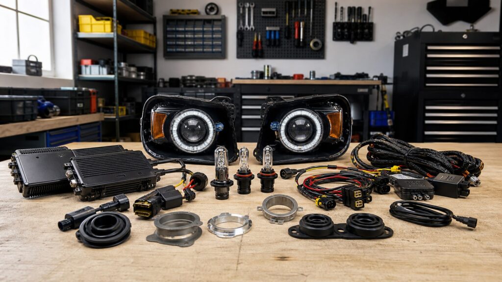hid headlight kits shopping setup for wiring and mounting planning with practical vehicle-focused details