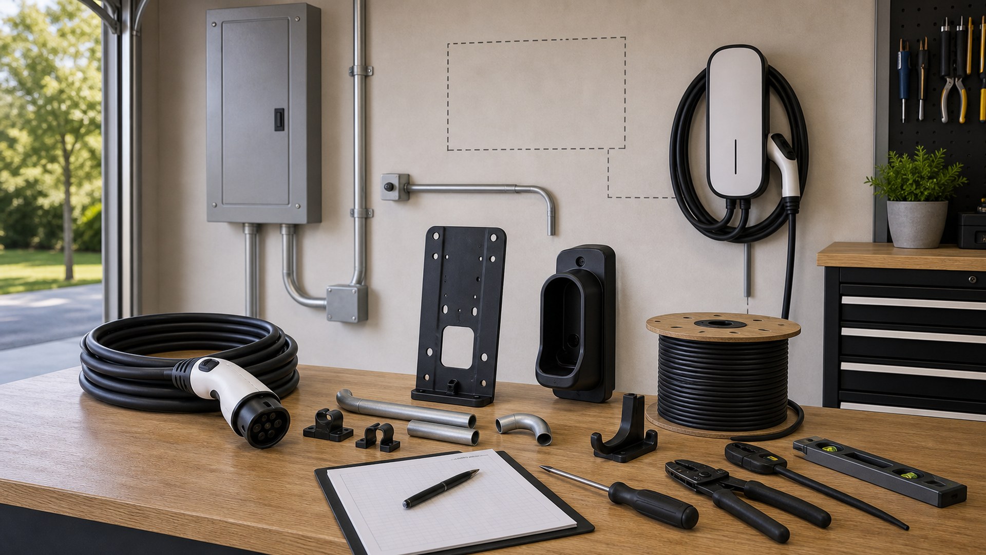 How to Choose Home EV Chargers for Garage Electrical Planning