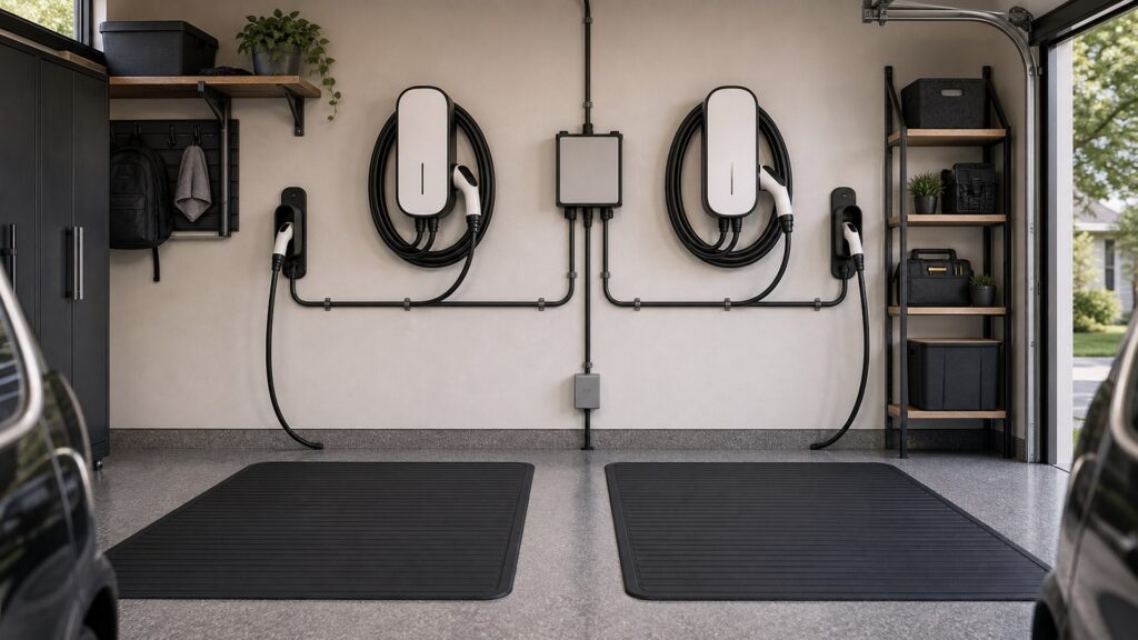 home ev chargers shopping setup for multi-ev households with practical vehicle-focused details