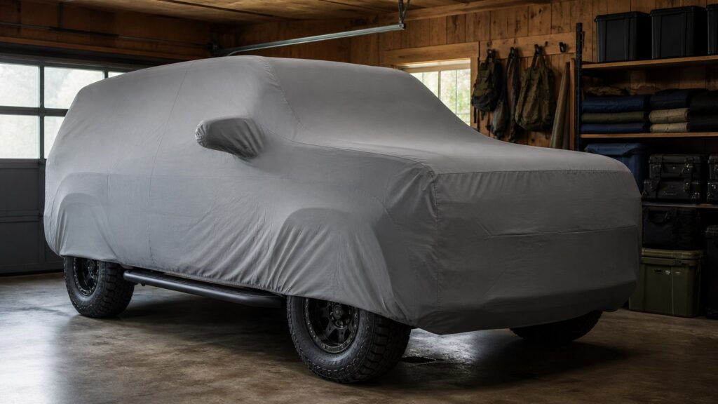 indoor car covers shopping setup for off-road and travel setups with practical vehicle-focused details