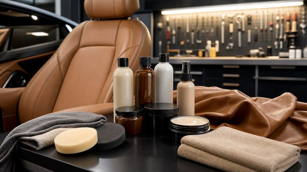 leather conditioners shopping setup for interior restoration projects with practical vehicle-focused details