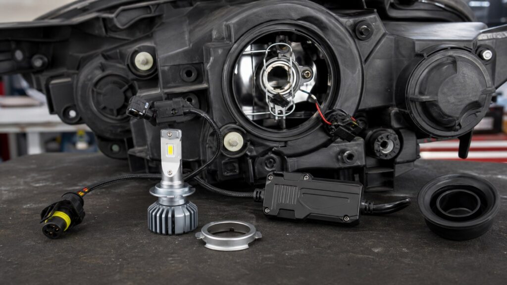 led headlight bulbs shopping setup for wiring and mounting planning with practical vehicle-focused details