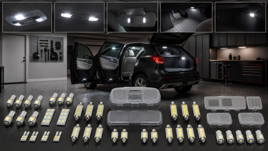 led interior light kits shopping setup for interior lighting upgrade projects with practical vehicle-focused details