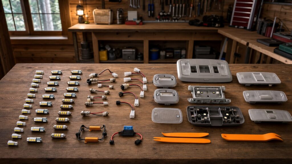 led interior light kits shopping setup for wiring and mounting planning with practical vehicle-focused details