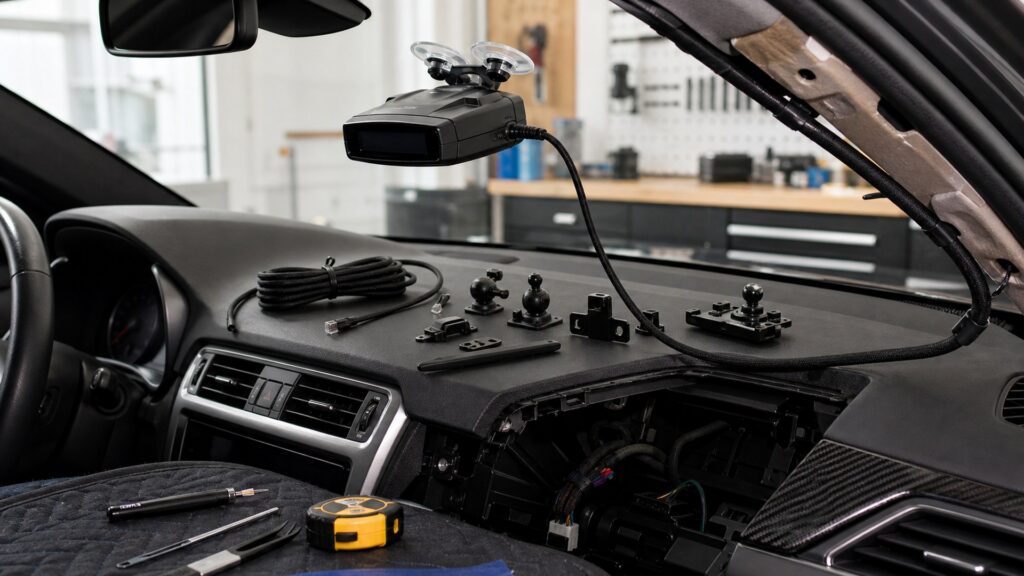 long-range radar detectors shopping setup for in-dash upgrade planning with practical vehicle-focused details