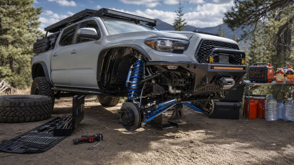 long travel suspension kits shopping setup for self-reliant travel prep with practical vehicle-focused details