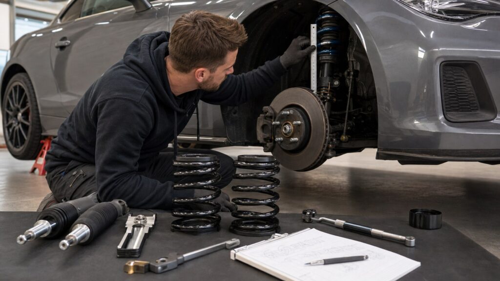 lowering springs shopping setup for suspension upgrades compatibility checks with practical vehicle-focused details