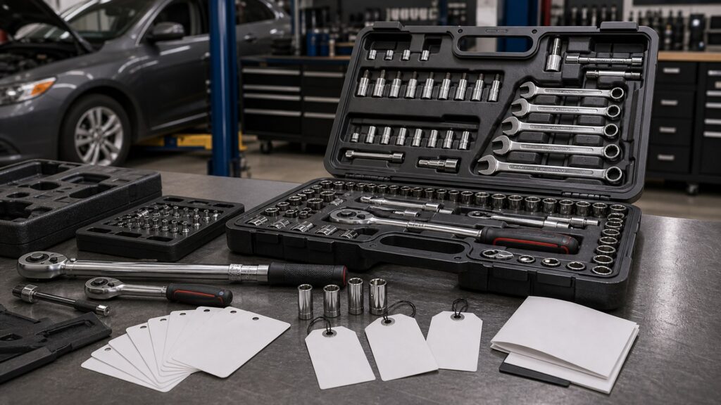 mechanic tool sets shopping setup for durability and warranty checks with practical vehicle-focused details