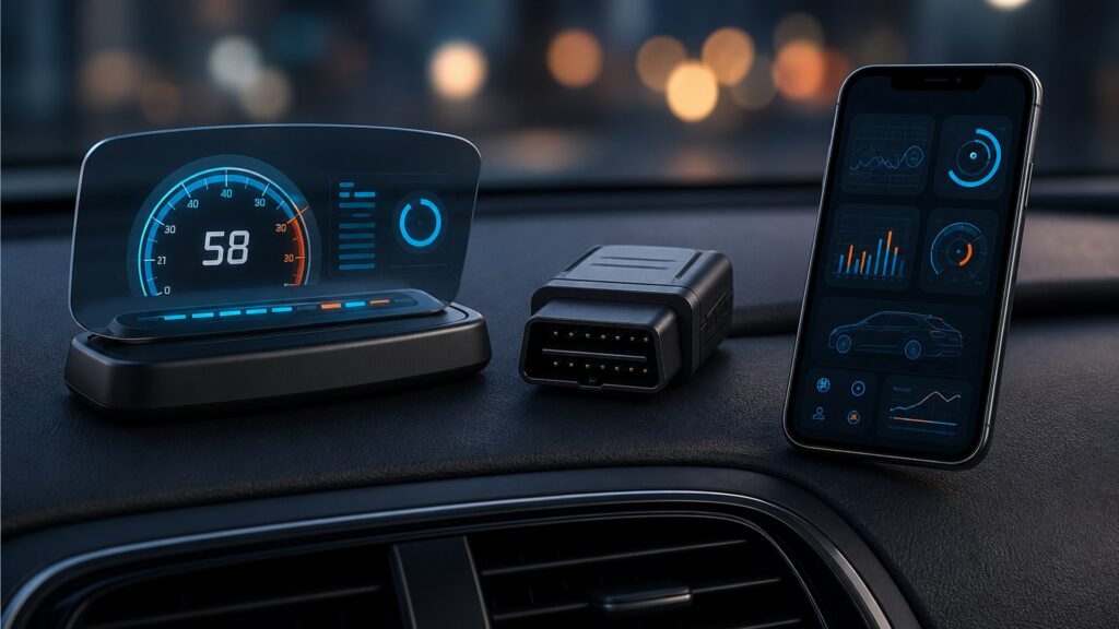 obd heads-up displays shopping setup for screen, sensor, and app integration with practical vehicle-focused details