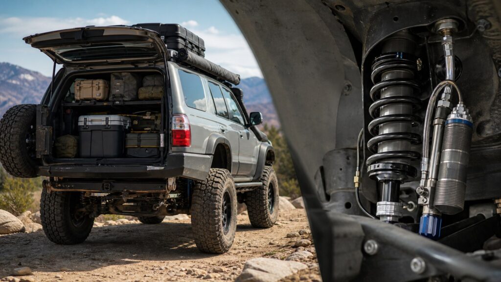 off-road coilovers shopping setup for vehicle weight and payload limits with practical vehicle-focused details