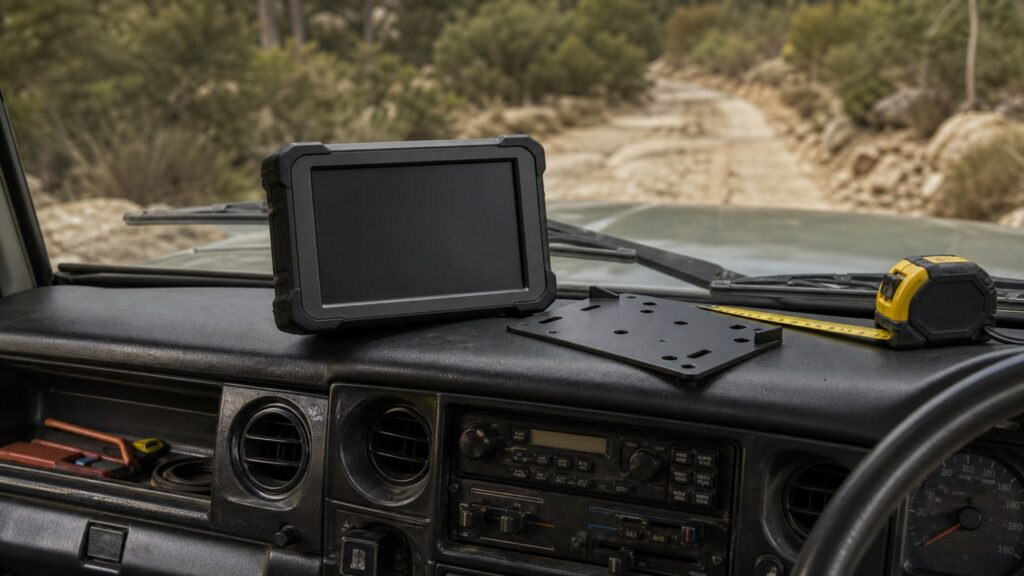 off-road gps units shopping setup for in-dash upgrade planning with practical vehicle-focused details