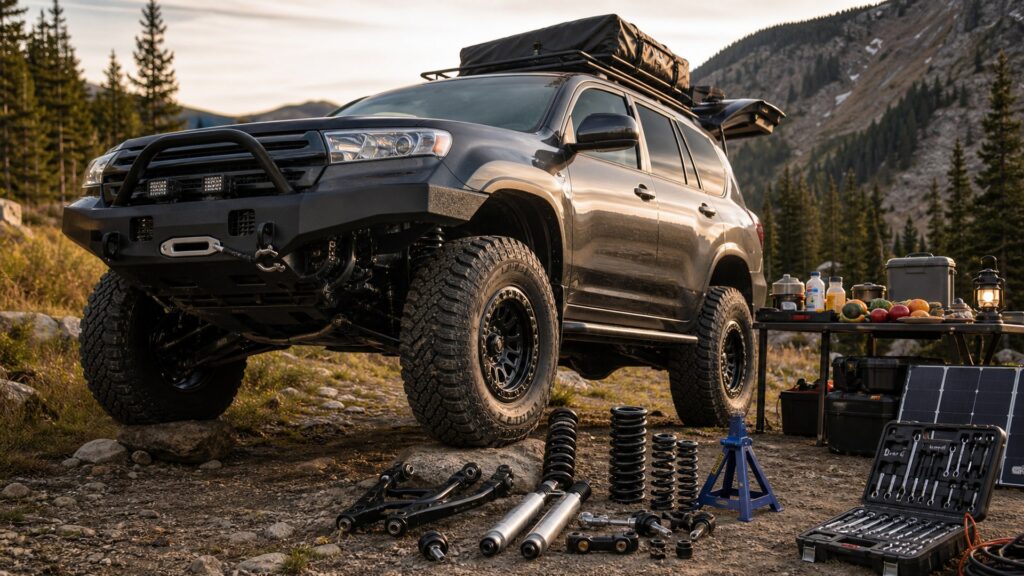 off-road lift kits shopping setup for self-reliant travel prep with practical vehicle-focused details