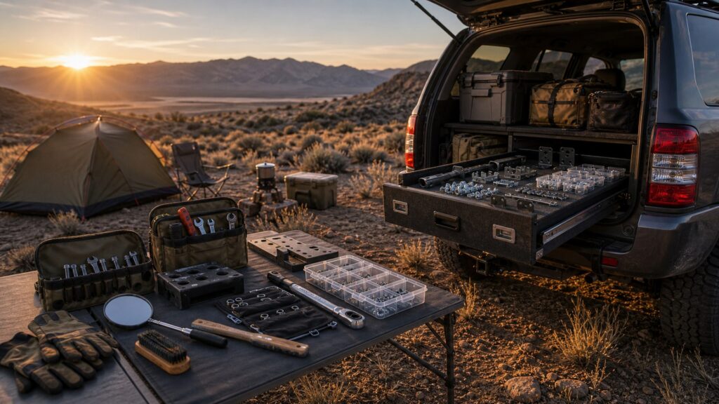 off-road protection shopping setup for self-reliant travel prep with practical vehicle-focused details