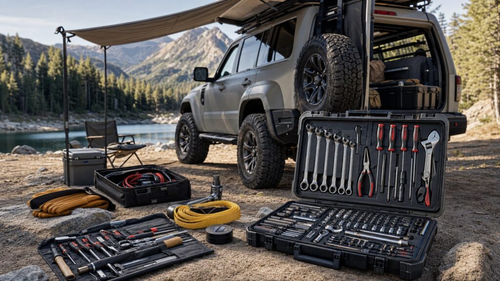 off-road tool kits shopping setup for overlanding trip setups with practical vehicle-focused details