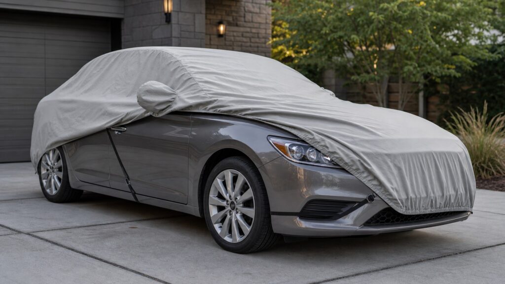 outdoor car covers shopping setup for vehicle covers installation planning with practical vehicle-focused details