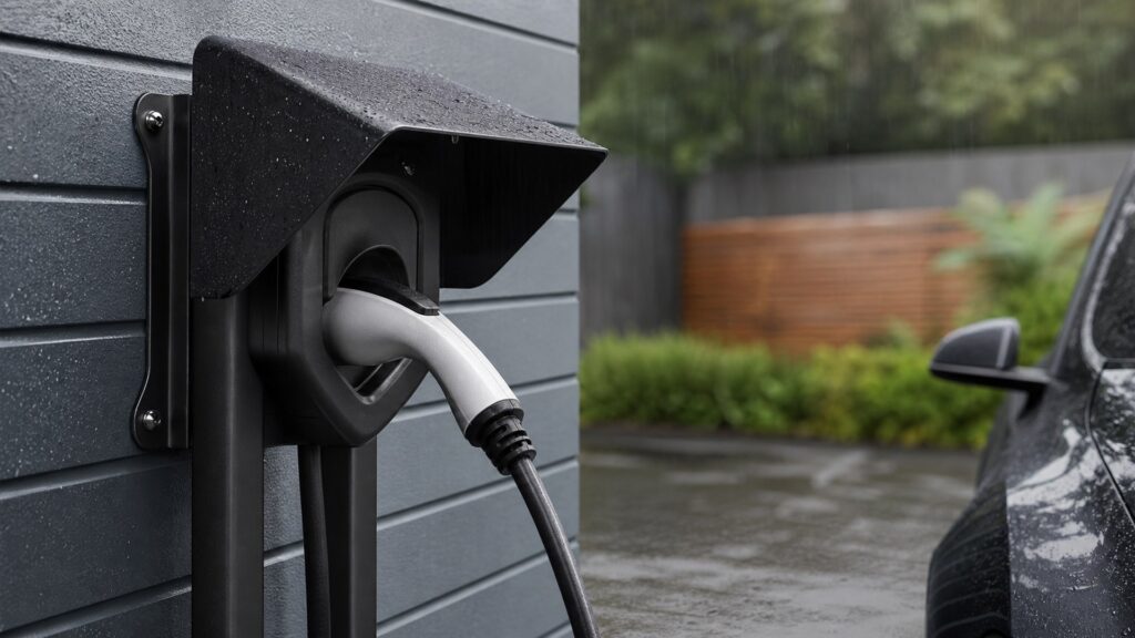outdoor charging covers shopping setup for multi-ev households with practical vehicle-focused details