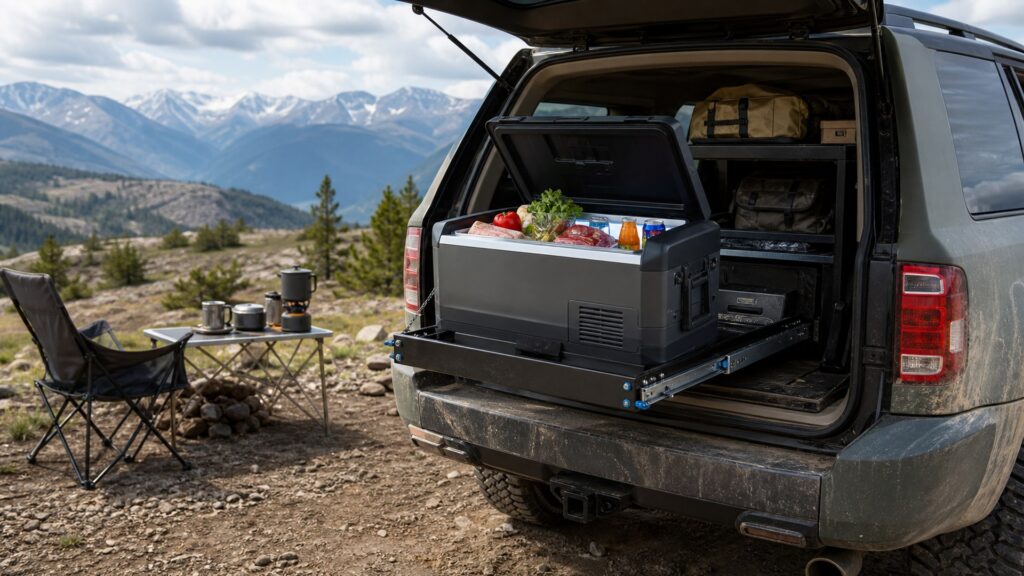 overlanding fridges shopping setup for remote camping gear lists with practical vehicle-focused details