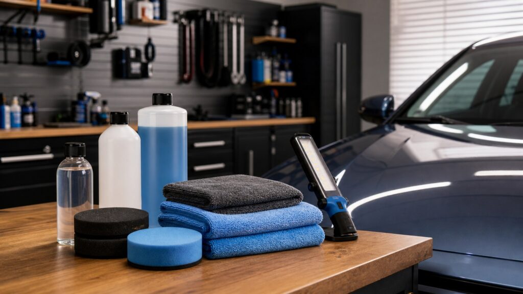 paint sealants shopping setup for garage detailing setups with practical vehicle-focused details
