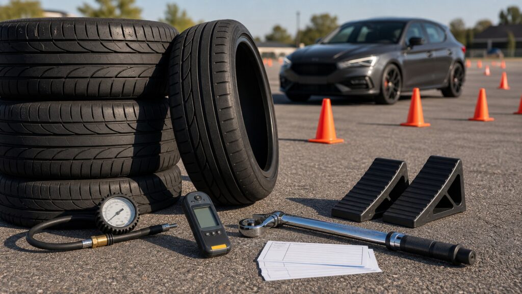 passenger vehicle tires shopping setup for performance handling goals with practical vehicle-focused details