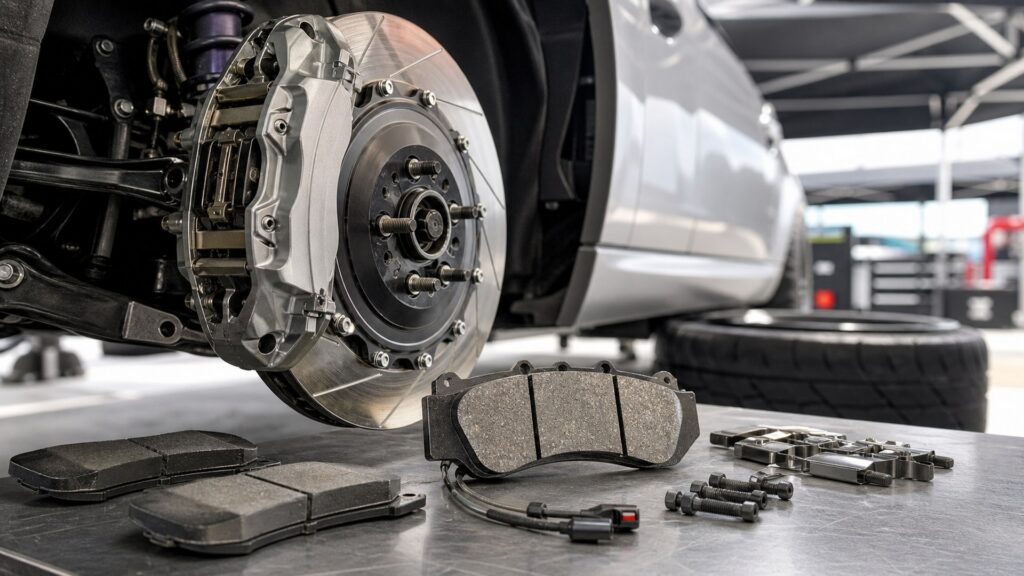 performance brake pads shopping setup for track and autocross builds with practical vehicle-focused details