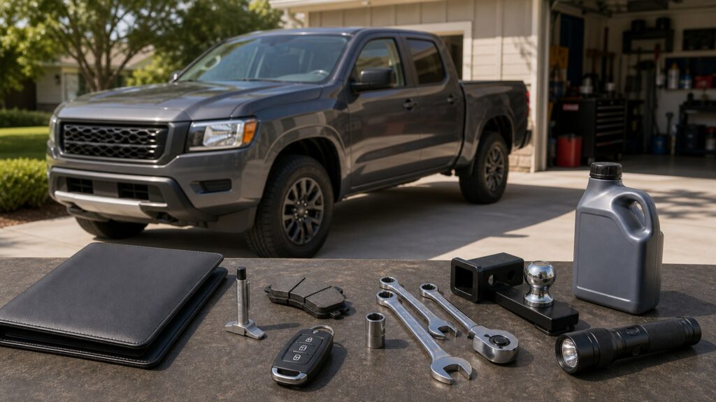 pickup trucks shopping setup for insurance and maintenance costs with practical vehicle-focused details
