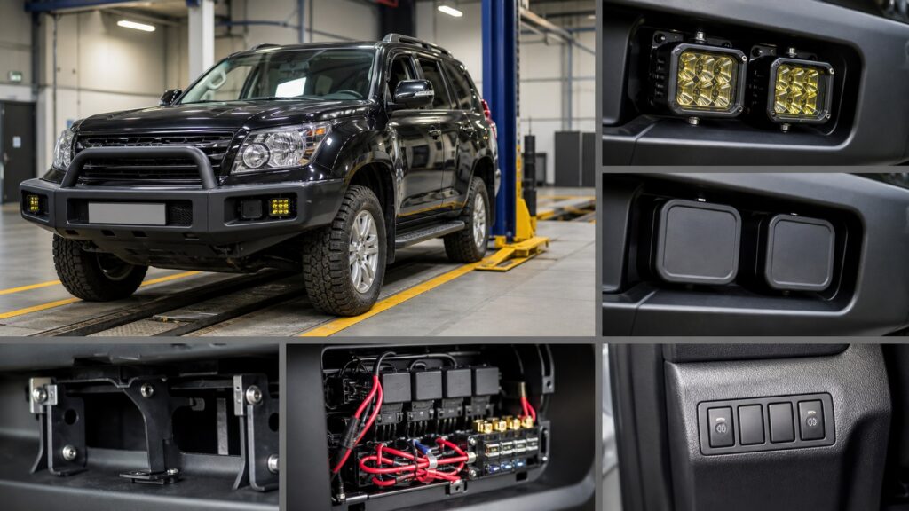 pod auxiliary lights shopping setup for inspection and compliance needs with practical vehicle-focused details