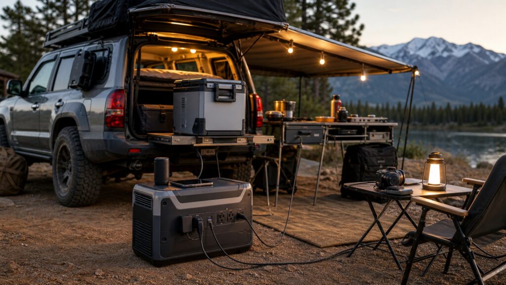 portable power stations shopping setup for overlanding trip setups with practical vehicle-focused details