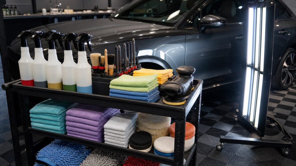 professional detailing kits shopping setup for professional detailer workflows with practical vehicle-focused details