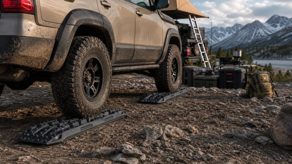 recovery boards shopping setup for overlanding trip setups with practical vehicle-focused details