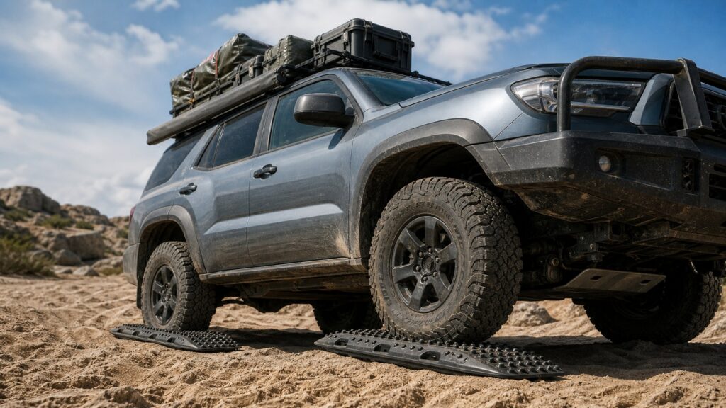 recovery boards shopping setup for vehicle weight and payload limits with practical vehicle-focused details
