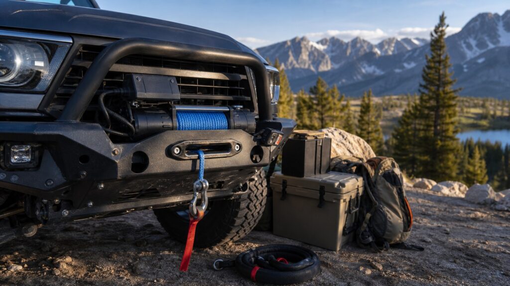 recovery winches shopping setup for overlanding trip setups with practical vehicle-focused details