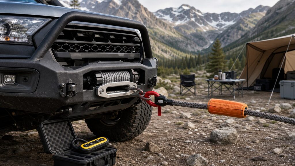 recovery winches shopping setup for remote camping gear lists with practical vehicle-focused details