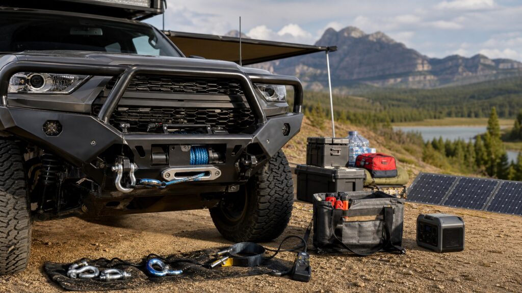 recovery winches shopping setup for self-reliant travel prep with practical vehicle-focused details