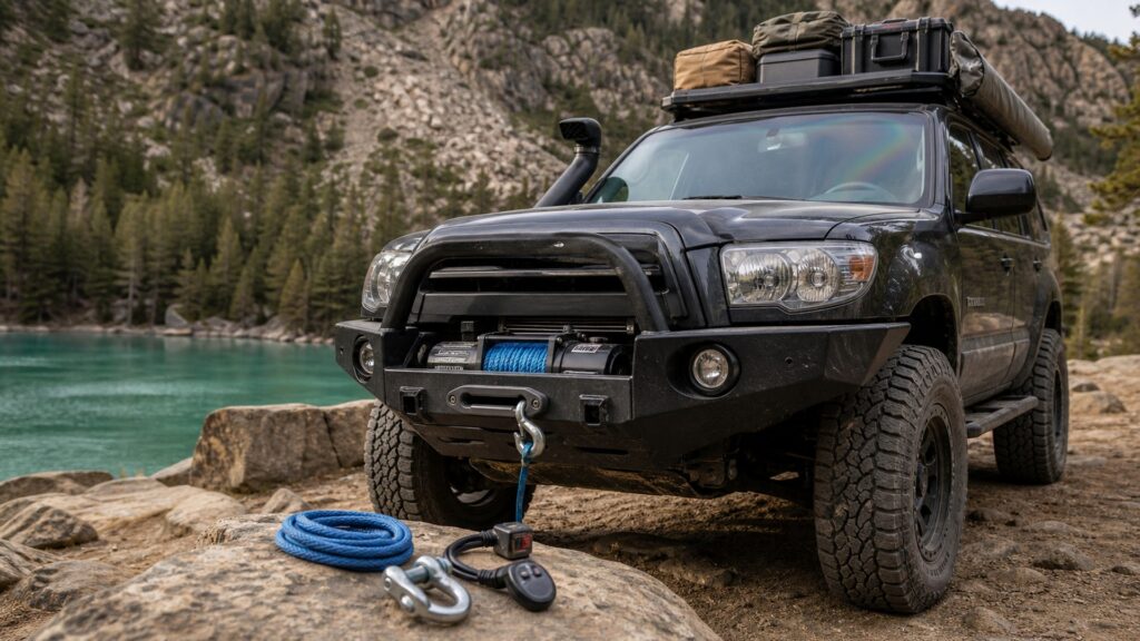 recovery winches shopping setup for vehicle weight and payload limits with practical vehicle-focused details