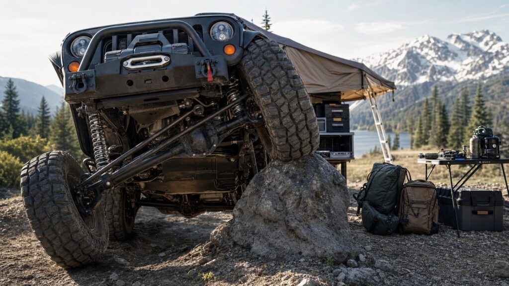 rock crawler suspension kits shopping setup for overlanding trip setups with practical vehicle-focused details