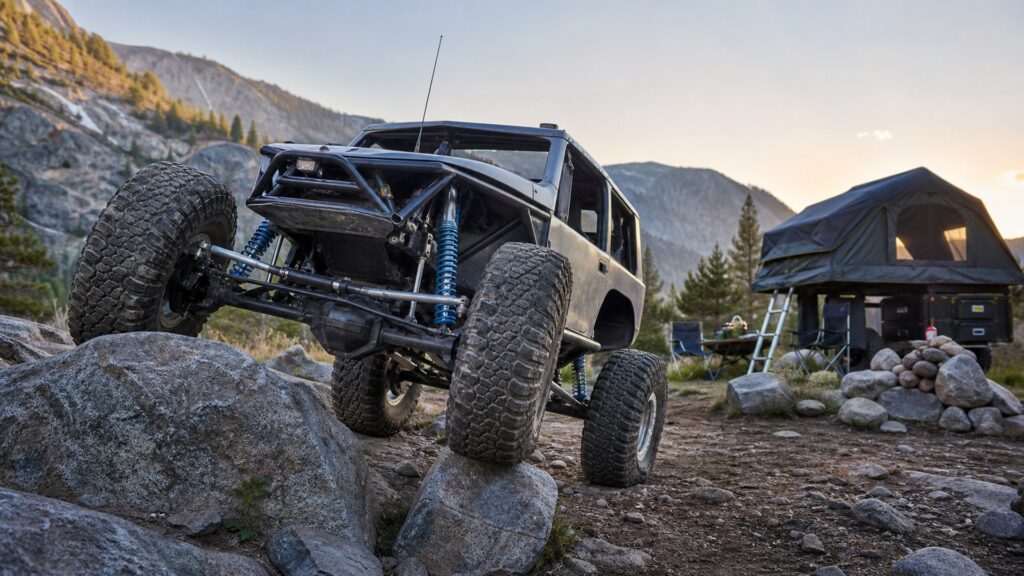 rock crawler suspension kits shopping setup for remote camping gear lists with practical vehicle-focused details