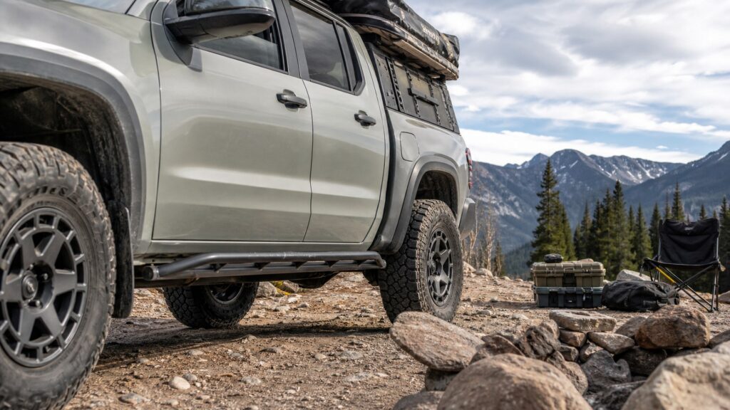 rock sliders shopping setup for overlanding trip setups with practical vehicle-focused details