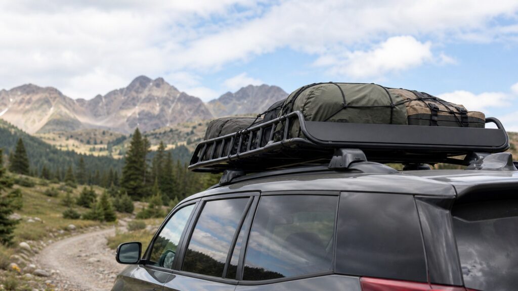 roof basket carriers shopping setup for off-road and travel setups with practical vehicle-focused details