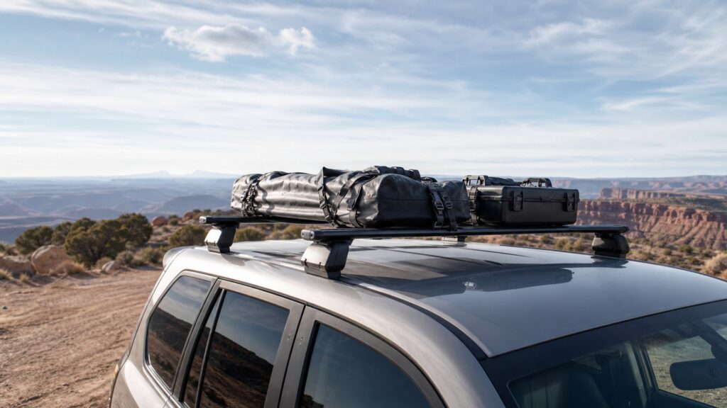 roof rack cross bars shopping setup for off-road and travel setups with practical vehicle-focused details