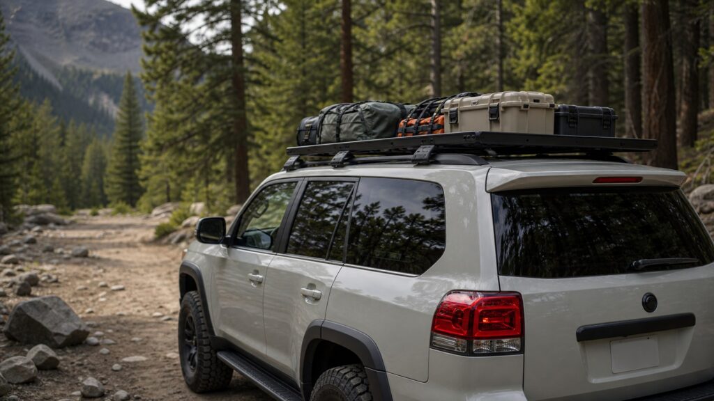 roof racks shopping setup for off-road and travel setups with practical vehicle-focused details