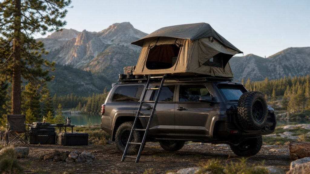 roof top tents shopping setup for overlanding trip setups with practical vehicle-focused details